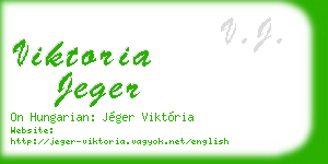 viktoria jeger business card